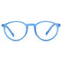 Vogily Eyewear - Zero Power Blue Cut Computer Glasses | Anti Glare, Lightweight & Blocks Harmful Rays | UV Protection Specs | Men & Women | Medium | Round, Blue - TR 0146