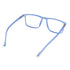 Vogily Eyewear - Zero Power Blue Cut Computer Glasses | Anti Glare, Lightweight & Blocks Harmful Rays | UV Protection Specs | Men & Women | Medium | Rectangular, Light Blue - TR 1350