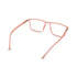 Vogily Eyewear - Zero Power Blue Cut Computer Glasses | Anti Glare, Lightweight & Blocks Harmful Rays | UV Protection Specs | Men & Women | Medium | Rectangular, Persian Orange - TR 1350