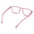Vogily Eyewear - Zero Power Blue Cut Computer Glasses | Anti Glare, Lightweight & Blocks Harmful Rays | UV Protection Specs | Men & Women | Medium | Rectangular, Pink - TR 1350