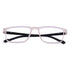 Vogily Eyewear - Zero Power Blue Cut Computer Glasses | Anti Glare, Lightweight & Blocks Harmful Rays | UV Protection Specs | Men & Women | Medium | Rectangular, White & Black - TR 1350