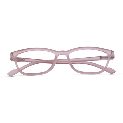 Vogily Eyewear - Zero Power Blue Cut Computer Glasses | Anti Glare, Lightweight & Blocks Harmful Rays | UV Protection Specs | Men & Women | Medium | Rosy Brown - TR 0446