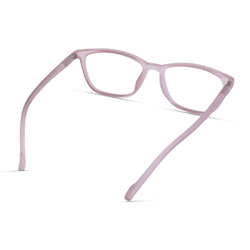 Vogily Eyewear - Zero Power Blue Cut Computer Glasses | Anti Glare, Lightweight & Blocks Harmful Rays | UV Protection Specs | Men & Women | Medium | Rosy Brown - TR 0446