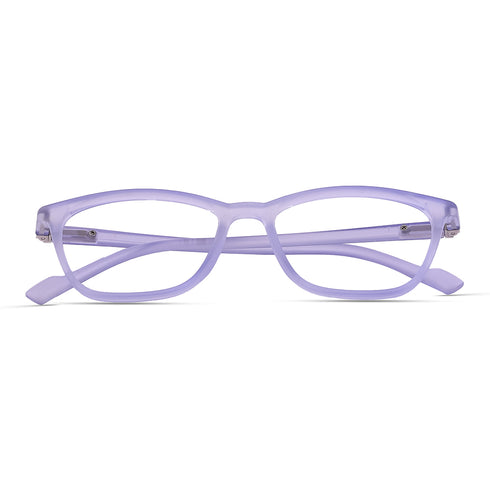 Vogily Eyewear - Zero Power Blue Cut Computer Glasses | Anti Glare, Lightweight & Blocks Harmful Rays | UV Protection Specs | Men & Women | Medium | Cold Purple - TR 0446
