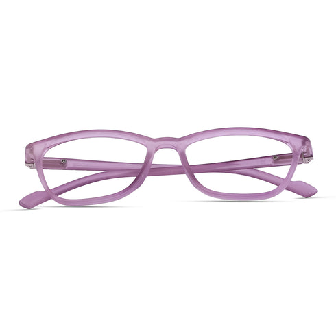Vogily Eyewear - Zero Power Blue Cut Computer Glasses | Anti Glare, Lightweight & Blocks Harmful Rays | UV Protection Specs | Men & Women | Medium | Purple - TR 0446