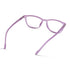 Vogily Eyewear - Zero Power Blue Cut Computer Glasses | Anti Glare, Lightweight & Blocks Harmful Rays | UV Protection Specs | Men & Women | Medium | Purple - TR 0446