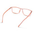 Vogily Eyewear - Zero Power Blue Cut Computer Glasses | Anti Glare, Lightweight & Blocks Harmful Rays | UV Protection Specs | Men & Women | Medium | Rectangular, Persian Orange - TR 1650