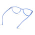 Vogily Eyewear - Zero Power Blue Cut Computer Glasses | Anti Glare, Lightweight & Blocks Harmful Rays | UV Protection Specs | Men & Women | Medium | Moonstone Blue - TR 0446