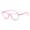 Vogily Eyewear - Zero Power Blue Cut Computer Glasses | Anti Glare, Lightweight & Blocks Harmful Rays | UV Protection Specs | Men & Women | Medium | Pink - TR 0446