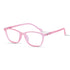 Vogily Eyewear - Zero Power Blue Cut Computer Glasses | Anti Glare, Lightweight & Blocks Harmful Rays | UV Protection Specs | Men & Women | Medium | Pink - TR 0446
