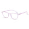 Vogily Eyewear - Zero Power Blue Cut Computer Glasses | Anti Glare, Lightweight & Blocks Harmful Rays | UV Protection Specs | Men & Women | Medium | Light Pink - TR 0446
