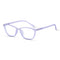 Vogily Eyewear - Zero Power Blue Cut Computer Glasses | Anti Glare, Lightweight & Blocks Harmful Rays | UV Protection Specs | Men & Women | Medium | Cold Purple - TR 0446