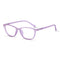Vogily Eyewear - Zero Power Blue Cut Computer Glasses | Anti Glare, Lightweight & Blocks Harmful Rays | UV Protection Specs | Men & Women | Medium | Purple - TR 0446