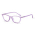 Vogily Eyewear - Zero Power Blue Cut Computer Glasses | Anti Glare, Lightweight & Blocks Harmful Rays | UV Protection Specs | Men & Women | Medium | Purple - TR 0446