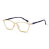 Vogily Eyewear - Zero Power Blue Cut Computer Glasses | Anti Glare, Lightweight & Blocks Harmful Rays | UV Protection Specs | Men & Women | Medium | Round, Yellow & Black - TR 0446