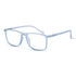 Vogily Eyewear - Zero Power Blue Cut Computer Glasses | Anti Glare, Lightweight & Blocks Harmful Rays | UV Protection Specs | Men & Women | Medium | Rectangular, Light Blue - TR 1650