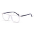 Vogily Eyewear - Zero Power Blue Cut Computer Glasses | Anti Glare, Lightweight & Blocks Harmful Rays | UV Protection Specs | Men & Women | Medium | Rectangular, White & Black - TR 1650