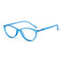 Vogily Eyewear - Zero Power Blue Cut Computer Glasses | Anti Glare, Lightweight & Blocks Harmful Rays | UV Protection Specs | Men & Women | Medium | Oval, Blue - TR 0646
