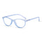 Vogily Eyewear - Zero Power Blue Cut Computer Glasses | Anti Glare, Lightweight & Blocks Harmful Rays | UV Protection Specs | Men & Women | Medium | Moonstone Blue - TR 0446