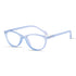 Vogily Eyewear - Zero Power Blue Cut Computer Glasses | Anti Glare, Lightweight & Blocks Harmful Rays | UV Protection Specs | Men & Women | Medium | Moonstone Blue - TR 0446