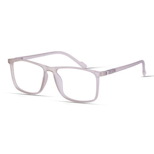Vogily Eyewear - Zero Power Blue Cut Computer Glasses | Anti Glare, Lightweight & Blocks Harmful Rays | UV Protection Specs | Men & Women | Medium | Rectangular, Cinereous - TR 1350