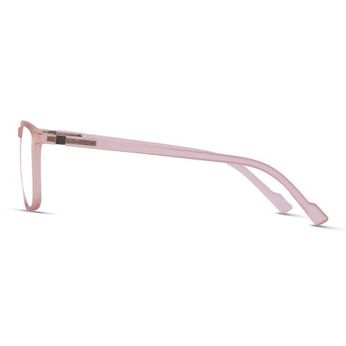 Vogily Eyewear - Zero Power Blue Cut Computer Glasses | Anti Glare, Lightweight & Blocks Harmful Rays | UV Protection Specs | Men & Women | Medium | Rectangular, Oriental Pink - TR 1350