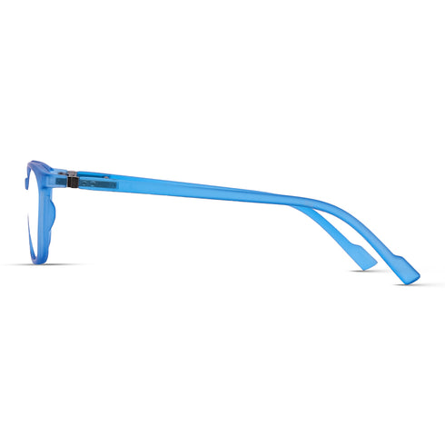 Vogily Eyewear - Zero Power Blue Cut Computer Glasses | Anti Glare, Lightweight & Blocks Harmful Rays | UV Protection Specs | Men & Women | Medium | Blue - TR 0446