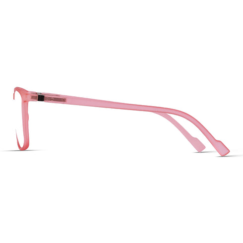 Vogily Eyewear - Zero Power Blue Cut Computer Glasses | Anti Glare, Lightweight & Blocks Harmful Rays | UV Protection Specs | Men & Women | Medium | Rectangular, Pink - TR 1650