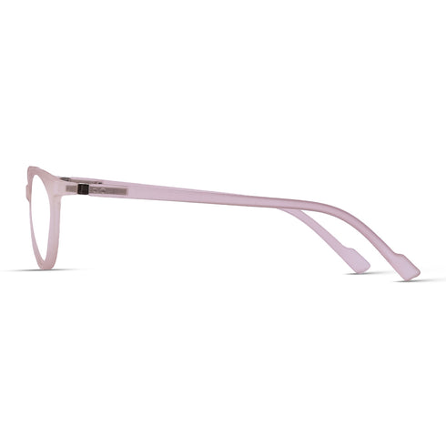 Vogily Eyewear - Zero Power Blue Cut Computer Glasses | Anti Glare, Lightweight & Blocks Harmful Rays | UV Protection Specs | Men & Women | Medium | Oval, Rosy Brown - TR 0646