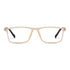 Vogily Eyewear - Zero Power Blue Cut Computer Glasses | Anti Glare, Lightweight & Blocks Harmful Rays | UV Protection Specs | Men & Women | Medium | Rectangular, Yellow & White - TR 1048