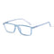 Vogily Eyewear - Zero Power Blue Cut Computer Glasses | Anti Glare, Lightweight & Blocks Harmful Rays | UV Protection Specs | Men & Women | Medium | Rectangular, Cloudy Blue - TR 1048