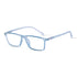 Vogily Eyewear - Zero Power Blue Cut Computer Glasses | Anti Glare, Lightweight & Blocks Harmful Rays | UV Protection Specs | Men & Women | Medium | Rectangular, Cloudy Blue - TR 1048