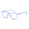 Vogily Eyewear - Zero Power Blue Cut Computer Glasses | Anti Glare, Lightweight & Blocks Harmful Rays | UV Protection Specs | Men & Women | Medium | Rectangular, Light Blue - TR 1350