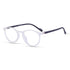 Vogily Eyewear - Zero Power Blue Cut Computer Glasses | Anti Glare, Lightweight & Blocks Harmful Rays | UV Protection Specs | Men & Women | Medium | Round, Black & White - TR 0146