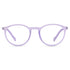 Vogily Eyewear - Zero Power Blue Cut Computer Glasses | Anti Glare, Lightweight & Blocks Harmful Rays | UV Protection Specs | Men & Women | Medium | Round, Wisteria Purple - TR 0146