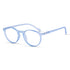 Vogily Eyewear - Zero Power Blue Cut Computer Glasses | Anti Glare, Lightweight & Blocks Harmful Rays | UV Protection Specs | Men & Women | Medium | Round, Havelock Blue - TR 0146