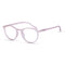 Vogily Eyewear - Zero Power Blue Cut Computer Glasses | Anti Glare, Lightweight & Blocks Harmful Rays | UV Protection Specs | Men & Women | Medium | Round, Rosy Brown - TR 0146
