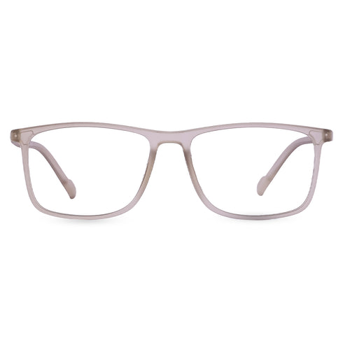 Vogily Eyewear - Zero Power Blue Cut Computer Glasses | Anti Glare, Lightweight & Blocks Harmful Rays | UV Protection Specs | Men & Women | Medium | Rectangular, Cinereous - TR 1650