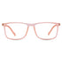 Vogily Eyewear - Zero Power Blue Cut Computer Glasses | Anti Glare, Lightweight & Blocks Harmful Rays | UV Protection Specs | Men & Women | Medium | Rectangular, Persian Orange - TR 1650
