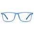 Vogily Eyewear - Zero Power Blue Cut Computer Glasses | Anti Glare, Lightweight & Blocks Harmful Rays | UV Protection Specs | Men & Women | Medium | Rectangular, Blue - TR 1650