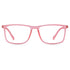 Vogily Eyewear - Zero Power Blue Cut Computer Glasses | Anti Glare, Lightweight & Blocks Harmful Rays | UV Protection Specs | Men & Women | Medium | Rectangular, Pink - TR 1650