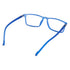 Vogily Eyewear - Zero Power Blue Cut Computer Glasses | Anti Glare, Lightweight & Blocks Harmful Rays | UV Protection Specs | Men & Women | Medium | Rectangular, Blue - TR 1048