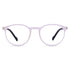 Vogily Eyewear - Zero Power Blue Cut Computer Glasses | Anti Glare, Lightweight & Blocks Harmful Rays | UV Protection Specs | Men & Women | Medium | Round, Black & White - TR 0146