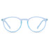 Vogily Eyewear - Zero Power Blue Cut Computer Glasses | Anti Glare, Lightweight & Blocks Harmful Rays | UV Protection Specs | Men & Women | Medium | Round, Bluish Cyan - TR 0146