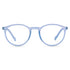 Vogily Eyewear - Zero Power Blue Cut Computer Glasses | Anti Glare, Lightweight & Blocks Harmful Rays | UV Protection Specs | Men & Women | Medium | Round, Havelock Blue - TR 0146