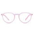 Vogily Eyewear - Zero Power Blue Cut Computer Glasses | Anti Glare, Lightweight & Blocks Harmful Rays | UV Protection Specs | Men & Women | Medium | Round, Pink - TR 0146