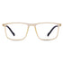 Vogily Eyewear - Zero Power Blue Cut Computer Glasses | Anti Glare, Lightweight & Blocks Harmful Rays | UV Protection Specs | Men & Women | Medium | Rectangular, Yellow & Black - TR 1350